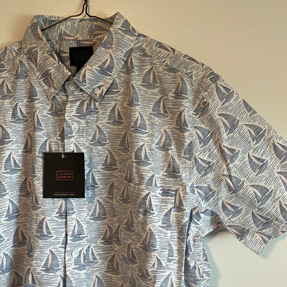 Men’s Short sleeved button down by 14th & Union. NWT